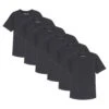 Organic Crew Neck T-Shirt 6 Pack / Black -The Perfect Jean Shop 1 CrewSingleBlack 6