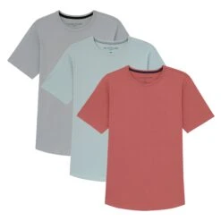 Organic Crew Neck T-Shirt 3 Pack / Seaside Sundown