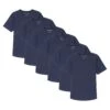 Organic Crew Neck T-Shirt 6 Pack / Navy -The Perfect Jean Shop 3 CrewSingleNavy 6