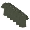 Organic V-Neck T-Shirt 6 Pack / Olive -The Perfect Jean Shop 4 VNeckSingleOlive 6