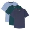 Organic V-Neck T-Shirt 3 Pack / Sky To Sea -The Perfect Jean Shop 5 VNeckComboColorFive 3