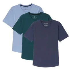 The Perfect Jean Shop 15 Organic V-Neck T-Shirt 3 Pack / Sky To Sea