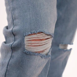 Athletic Fit / Ice (Ripped - Light Tint) -The Perfect Jean Shop 6 AthleticFitIce Ripped LightTint