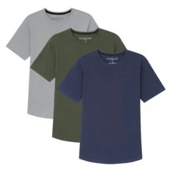 Organic Crew Neck T-Shirt 3 Pack / Dusk To Downtown