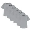 Organic Crew Neck T-Shirt 6 Pack / Light Grey -The Perfect Jean Shop 6 CrewSingleLtGrey 6