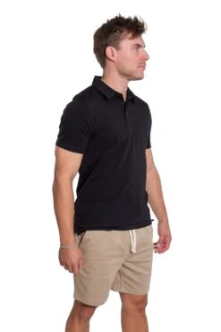 Organic Polo Shirt / Black -The Perfect Jean Shop BLACKPOLO LIGHTKHAKISLIM 3 ad5847dd dac9 400e 9f74 72bef0f2e29c
