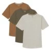 Organic Crew Neck T-Shirt 3 Pack / Camo -The Perfect Jean Shop Camo