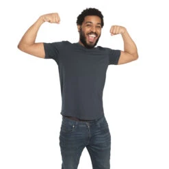 Organic V-Neck T-Shirt 3 Pack / Steel -The Perfect Jean Shop E CHACOAL VNECK 5 b5c37135 6999 4cf6 9002 cb1cade43c41