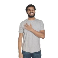 Organic Crew Neck T-Shirt 6 Pack / Heather Grey -The Perfect Jean Shop E GREY CREW 2 c5443c52 e0bd 482b b978 eac6b75a91dd