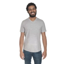 Organic V-Neck T-Shirt 3 Pack / High Line Hues -The Perfect Jean Shop E Grey VNECK 8 ee4b9208 7552 4d00 b18f ce5ab5d4c068