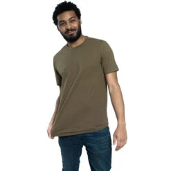 Organic Crew Neck T-Shirt 6 Pack / Military Olive -The Perfect Jean Shop E OLIVE CREW 1 c1e02e7d 5195 4c85 8783 e3967b00420b