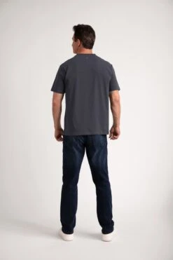 Organic Athletic Fit Crew Neck T-Shirt 3 Pack / Steel -The Perfect Jean Shop IMG 8688 Steel