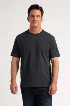Organic Athletic Fit Crew Neck T-Shirt / Steel