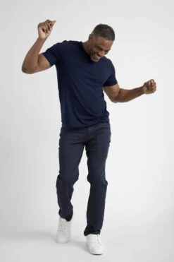 Organic Athletic Fit Crew Neck T-Shirt 3 Pack / Navy -The Perfect Jean Shop IMG 8816 Navy 2 2