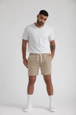Everyday Comfort Shorts (Slim Fit) / Dark Khaki & Light Khaki -The Perfect Jean Shop IMG 9724 b0ad752d a9c1 427b 8003 78d491ac70aa