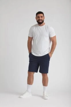 Everyday Comfort Shorts (Athletic Fit) / Dark Khaki & Navy -The Perfect Jean Shop IMG 9760 bf35c0aa 1544 4f6e 8e5f 9accde9fe53a