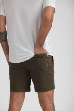Everyday Comfort Shorts (Slim Fit) / Dark Khaki & Soldier Olive -The Perfect Jean Shop IMG 9799 2cb61867 ec35 49db aa8a 2a847128e78f