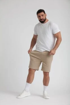 Everyday Comfort Shorts (Athletic Fit) / Dark Khaki & Light Khaki -The Perfect Jean Shop IMG 9836 88553502 1889 4910 983d d7a11b750fa0