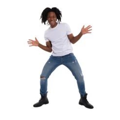 Slim Fit / Glacier (Ripped - Med Blue) -The Perfect Jean Shop SLIM FIT GLACIER RIPS 11