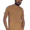Organic V-Neck T-Shirt / Tobacco -The Perfect Jean Shop TOBACCO VNECK