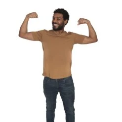 Organic V-Neck T-Shirt 6 Pack / Tobacco -The Perfect Jean Shop TOBACCO VNECK 3 1