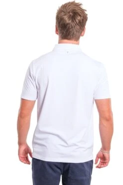 Organic Polo Shirt / White -The Perfect Jean Shop WHITEPOLO 10