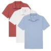 Organic Polo Shirt 3 Pack / Americana -The Perfect Jean Shop americana polo 3 pack vertical