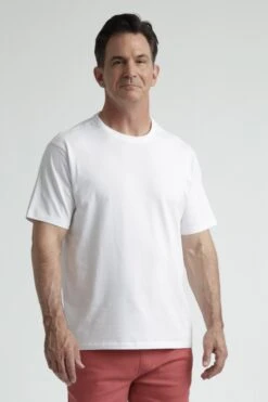 Organic Athletic Fit Crew Neck T-Shirt 3 Pack / Neutrals 8 Organic Athletic Fit Crew Neck T-Shirt 3 Pack / Neutrals -The Perfect Jean Shop athletic crew shirt white cropped 4