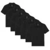 Organic Polo Shirt 6 Pack / Black -The Perfect Jean Shop black polo 6 pack