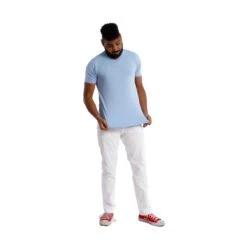 Organic V-Neck T-Shirt 6 Pack / Light Blue -The Perfect Jean Shop blanco slimthicc lightblueV 0310 Edit 9576654c d42d 4635 a1e1 8633431c9a73