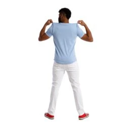 Organic V-Neck T-Shirt 6 Pack / Light Blue -The Perfect Jean Shop blanco slimthicc lightblueV 0315 Edit 569626cd 67d8 47b5 80a2 d10259d0063b