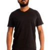 Organic V-Neck T-Shirt / Black