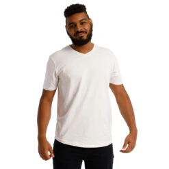 Organic V-Neck T-Shirt 3 Pack / Essentials -The Perfect Jean Shop cropped v neck tees 0008 slimthicc submarine whiteV 0416 Edit 1 b95eb74c e683 486f 9040 75be64bdbb8f