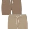 Everyday Comfort Shorts (Slim Fit) / Dark Khaki & Light Khaki
