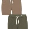 Everyday Comfort Shorts (Slim Fit) / Dark Khaki & Soldier Olive 1 Everyday Comfort Shorts (Slim Fit) / Dark Khaki & Soldier Olive -The Perfect Jean Shop dark soldier comfort shorts slim tall