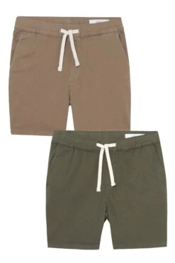 Everyday Comfort Shorts (Slim Fit) / Dark Khaki & Soldier Olive