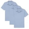 Organic Polo Shirt 3 Pack / Light Blue -The Perfect Jean Shop light blue polo 3 pack vertical