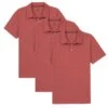 Organic Polo Shirt 3 Pack / Nantucket Red -The Perfect Jean Shop nantucket red polo 3 pack vertical