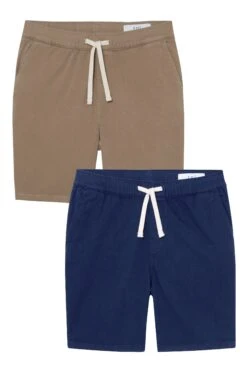 Everyday Comfort Shorts (Athletic Fit) / Dark Khaki & Navy