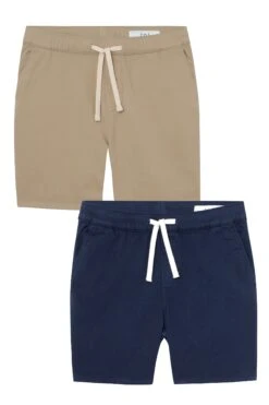 Everyday Comfort Shorts (Slim Fit) / Light Khaki & Navy