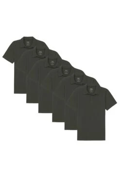 Organic Polo Shirt 6 Pack / Olive
