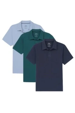 Organic Polo Shirt 3 Pack -The Perfect Jean Shop sky to sea polo 3 pack vertical 1
