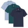 Organic Polo Shirt 3 Pack / Sky To Sea -The Perfect Jean Shop sky to sea polo 3 pack vertical
