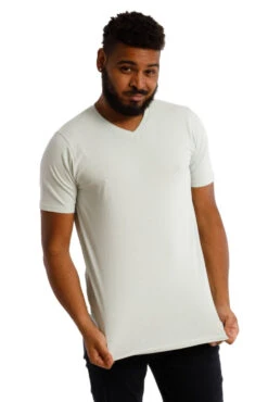 Organic V-Neck T-Shirt / Mint