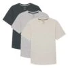 Organic V-Neck T-Shirt 3 Pack / Smokey 1 Organic V-Neck T-Shirt 3 Pack / Smokey -The Perfect Jean Shop smokey v neck 3 pack
