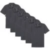 Organic Polo Shirt 6 Pack / Steel -The Perfect Jean Shop steel polo 6 pack