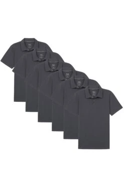 Organic Polo Shirt 6 Pack / Steel