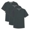 Organic V-Neck T-Shirt 3 Pack / Steel -The Perfect Jean Shop steel v neck 3 pack