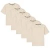 Organic Athletic Fit Crew Neck T-Shirt 6 Pack / Tan -The Perfect Jean Shop tan athletic crew neck 6 pack