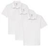 Organic Polo Shirt 3 Pack / White -The Perfect Jean Shop white polo 3 pack
